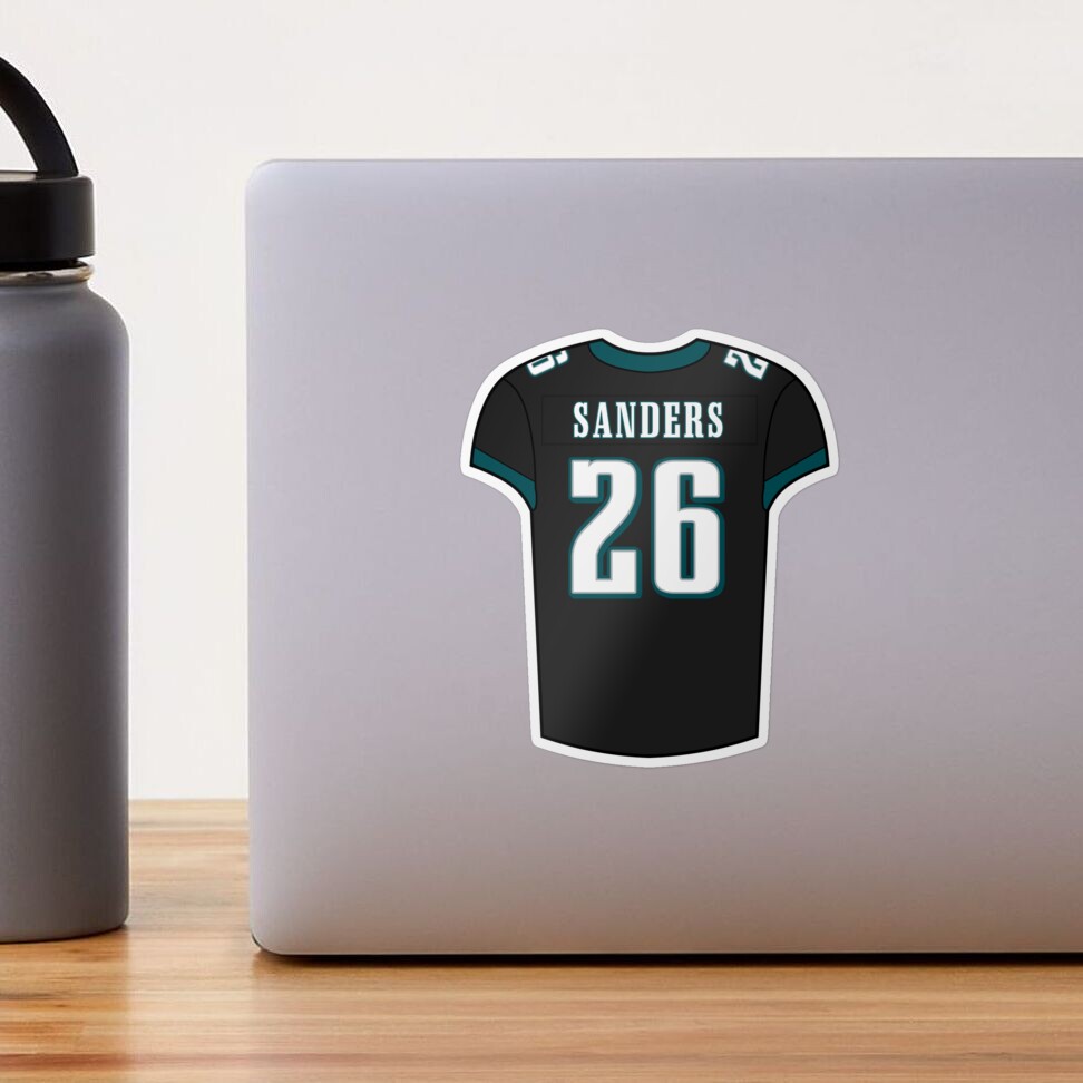 Miles Sanders Home Jersey Sticker for Sale by designsheaven