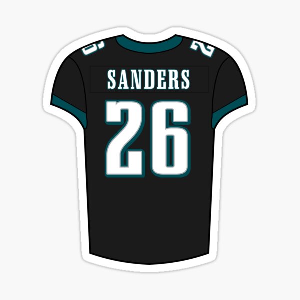 Miles Sanders Away Jersey Sticker for Sale by designsheaven