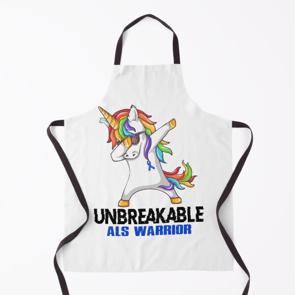 Item preview, ALS Awareness - Unicorn ALS Warrior Ribbon UNBREAKABLE designed and sold by Fernandezf.