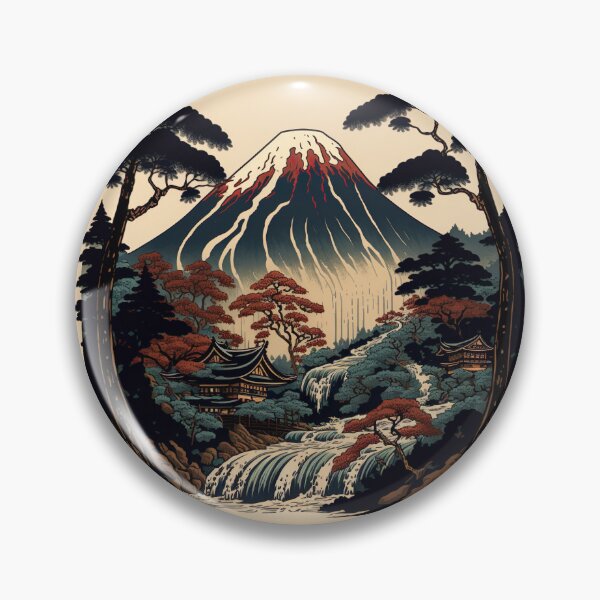 Artikelvorschau, Japanische alte Berg-Ukiyoe-Kunst entworfen und verkauft von Makoto-Styl.