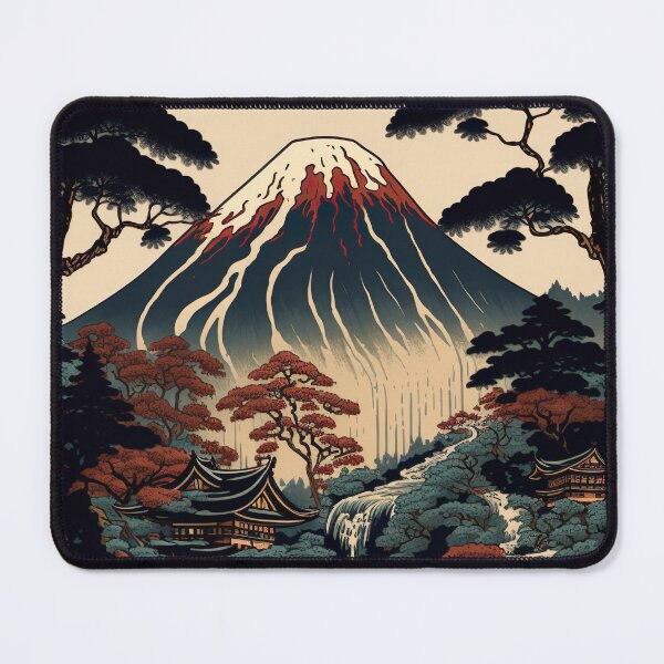 Artikelvorschau,  Japanische alte Berg-Ukiyoe-Kunst entworfen und verkauft von Makoto-Styl.