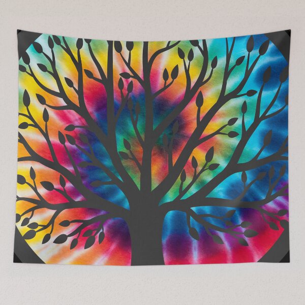 Item preview, Rainbow Tie Dye Tree of Life designed and sold by GypsyGarou.