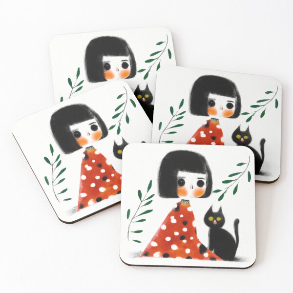 Item preview, Little girl and her cute cat. designed and sold by Skintaker.