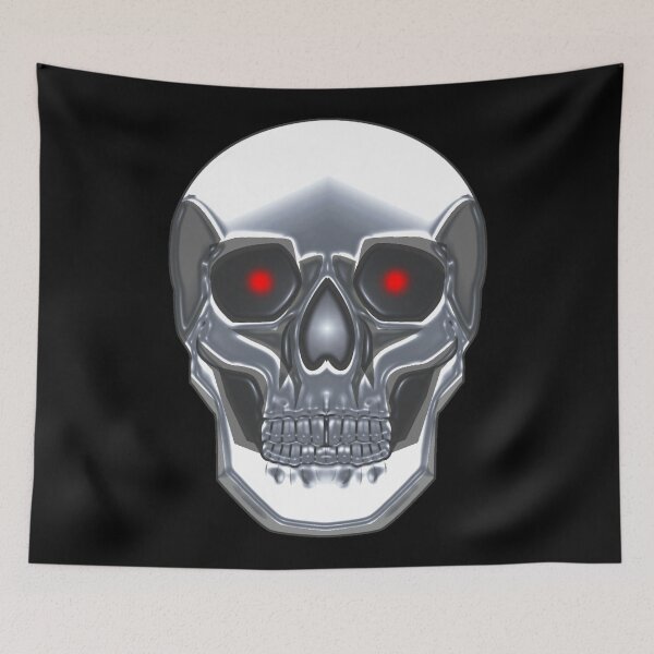 Item preview, Chrome Skull designed and sold by wickedcartoons.