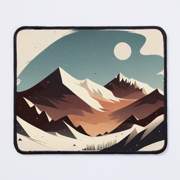 Item preview, Abstract Mountain Landscape art print 002 designed and sold by MyArtLand.