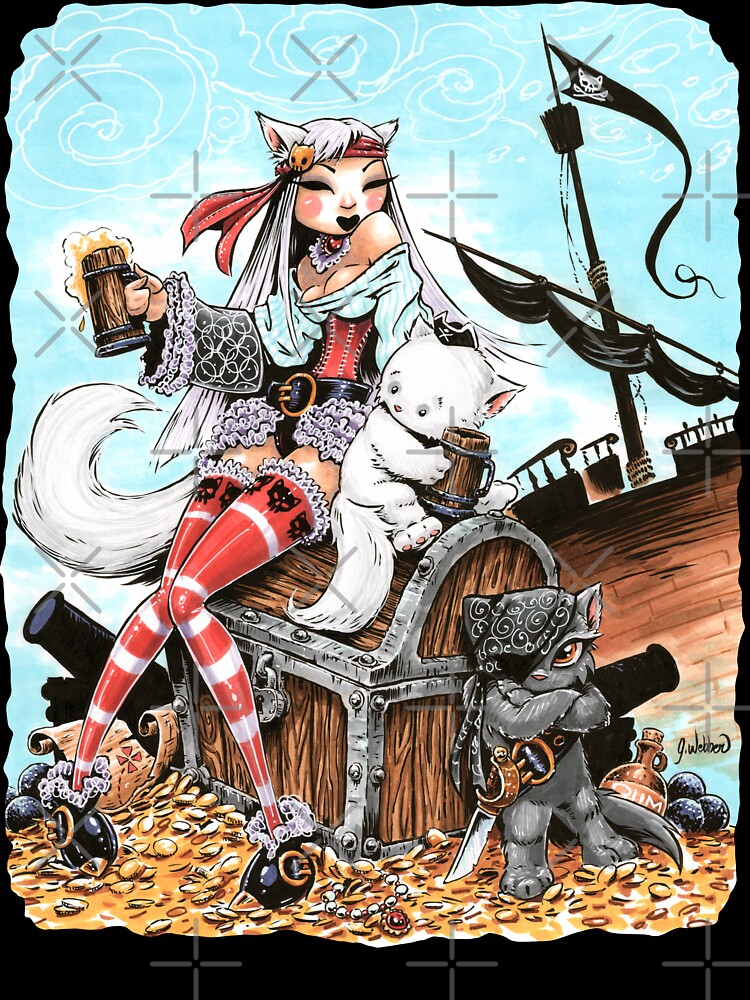 Thumbnail 7 of 7, Oversized T-Shirt, PIRATE FAIRIES designed and sold by gWebberArts.