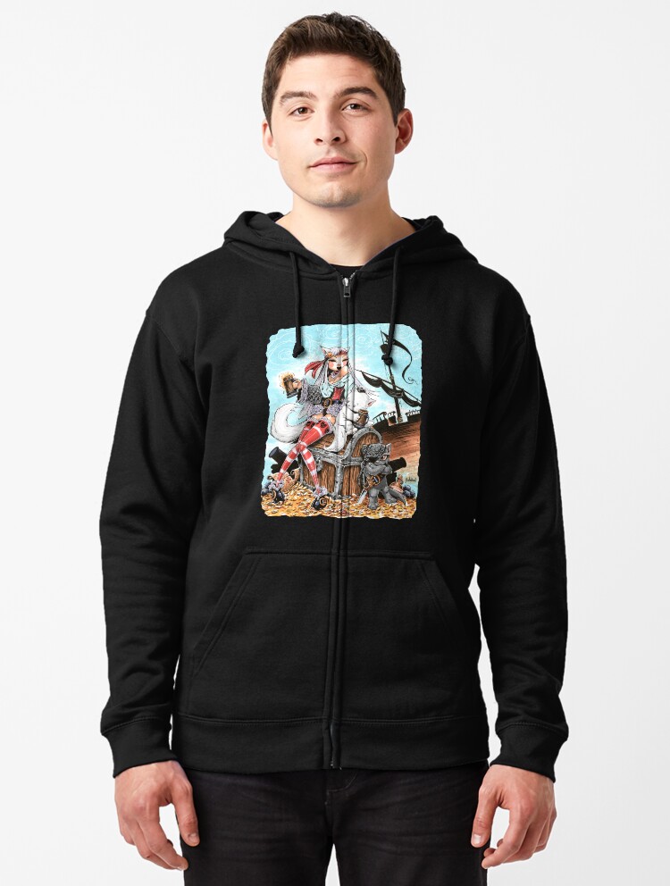 Thumbnail 1 of 5, Zipped Hoodie, PIRATE FAIRIES designed and sold by George Webber.