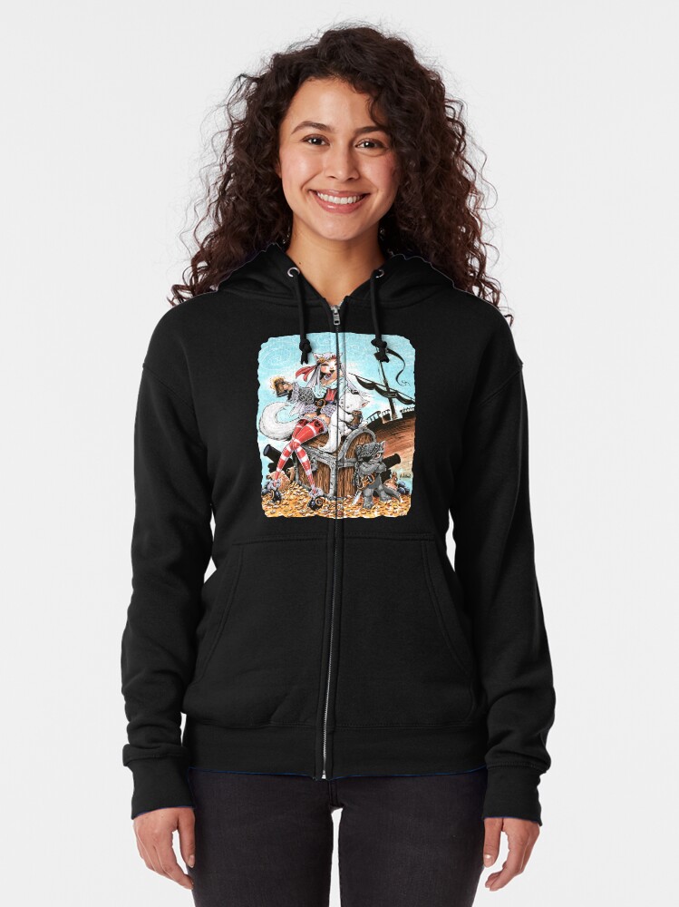 Thumbnail 2 of 5, Zipped Hoodie, PIRATE FAIRIES designed and sold by George Webber.
