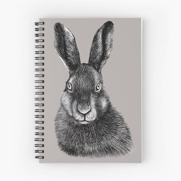 Item preview, Hare, drawing in black and white designed and sold by Lemontreeart63.