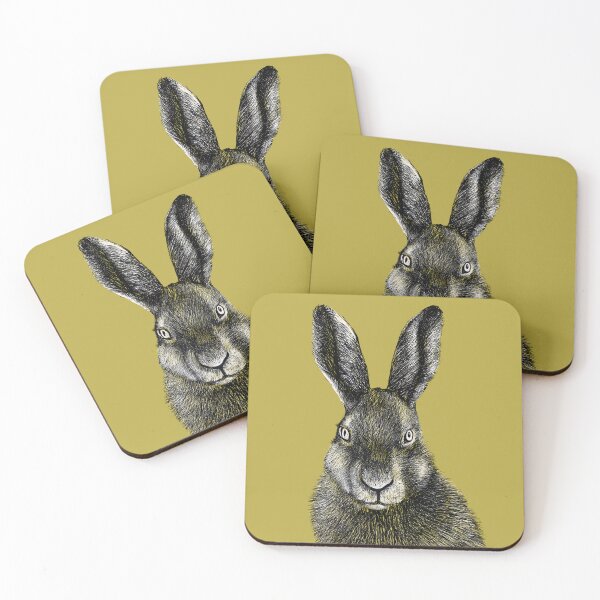 Item preview, Hare, drawing in black and white designed and sold by Lemontreeart63.