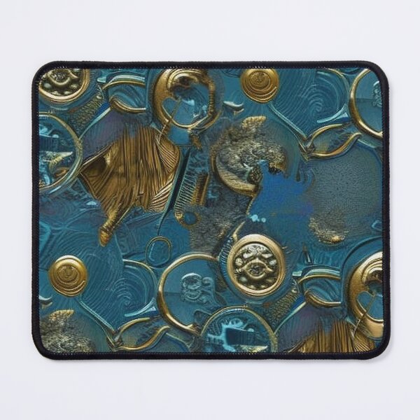 Item preview, Pattern, Coins Blue Water Oxidation Gold Silver and Copper designed and sold by Canadamarsworks.