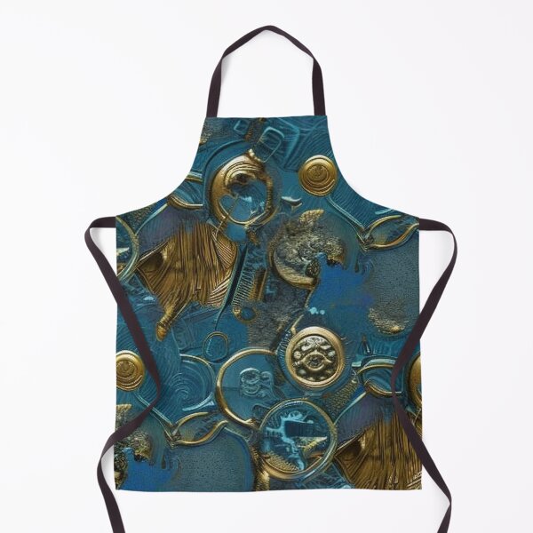 Item preview, Pattern, Coins Blue Water Oxidation Gold Silver and Copper designed and sold by Canadamarsworks.