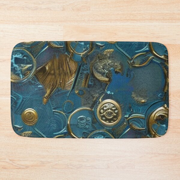 Item preview, Pattern, Coins Blue Water Oxidation Gold Silver and Copper designed and sold by Canadamarsworks.
