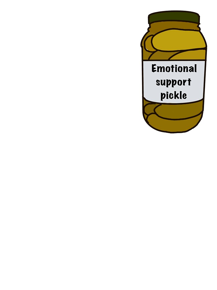 Emotional support pickles  Sticker for Sale by tabbycat177