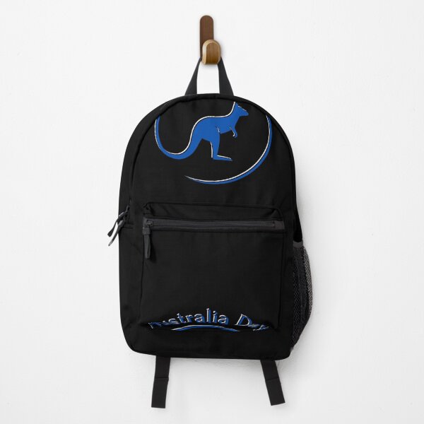 Item preview, Happy Australia Day! Kangaroo on circle, Blue letters designed and sold by creatediscount.