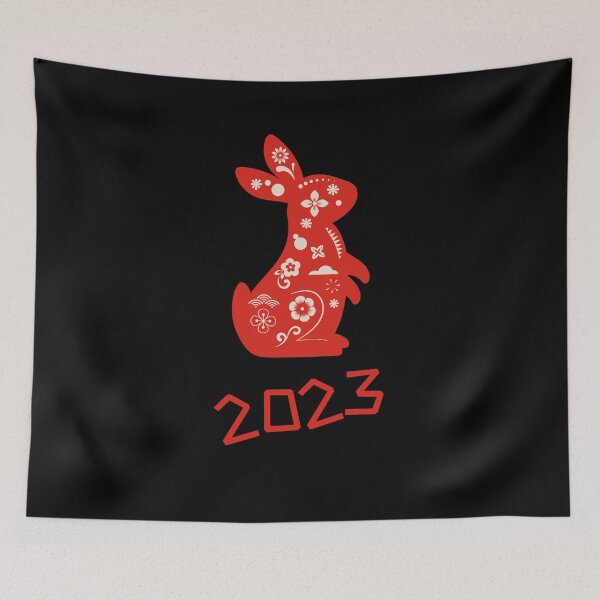 Item preview, Happy New Year Of The Rabbit Chinese Zodiac Rabbit 2023  designed and sold by YourgiftShop.