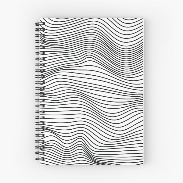 Item preview, 3D Drunk black and white waves designed and sold by StreetNoise.