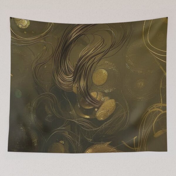 Item preview, Pattern, Coins Brown Yellow Deep Water Oxidation Gold Silver and Copper designed and sold by Canadamarsworks.
