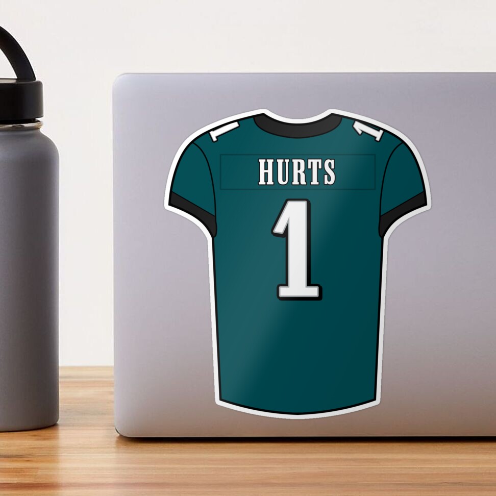 Jalen Hurts Home Jersey Sticker for Sale by designsheaven