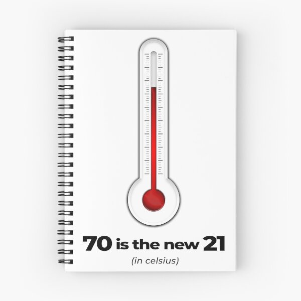 Item preview, 70 is the new 21 (in celsius) designed and sold by Matt Acton.