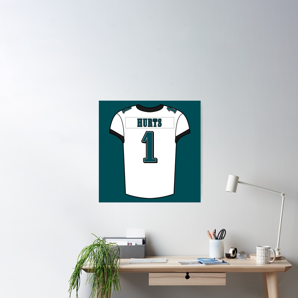 Jalen Hurts Away Jersey Poster for Sale by designsheaven