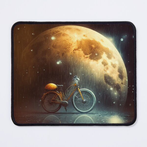 Item preview, Fantastic Yellow Glow of Mars Moon Bike designed and sold by forwardthinker.