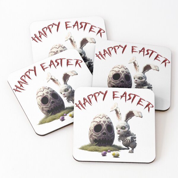 Item preview, Happy Easter - Zombie Rabbit with Skull designed and sold by Scrumptious Designs.
