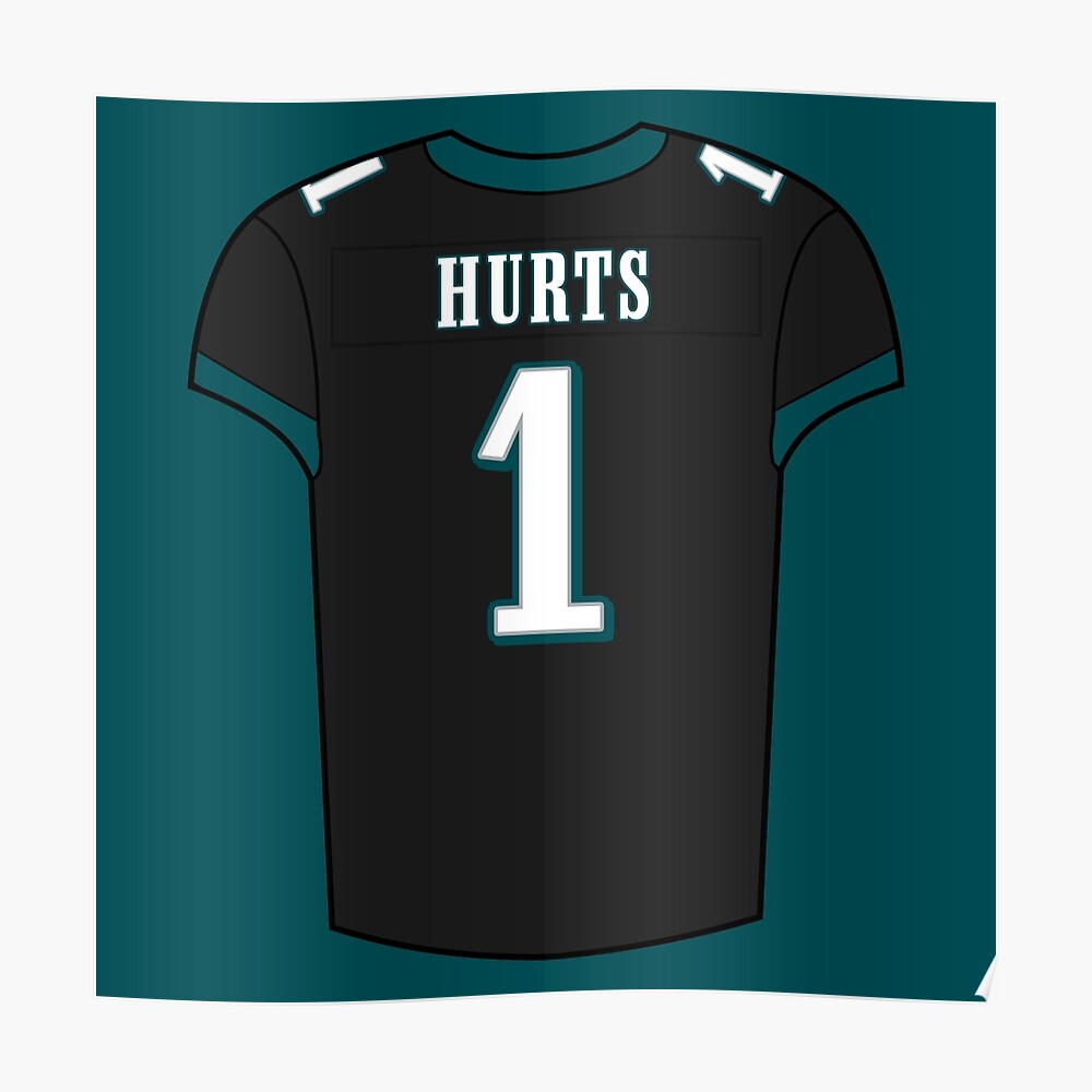 Jalen Hurts Away Jersey Sticker for Sale by designsheaven