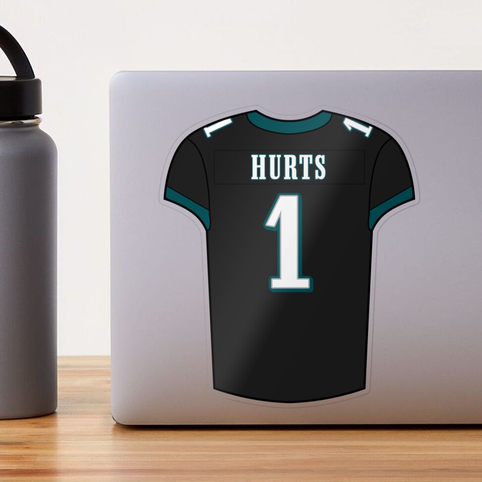 Jalen Hurts Away Jersey Sticker for Sale by designsheaven