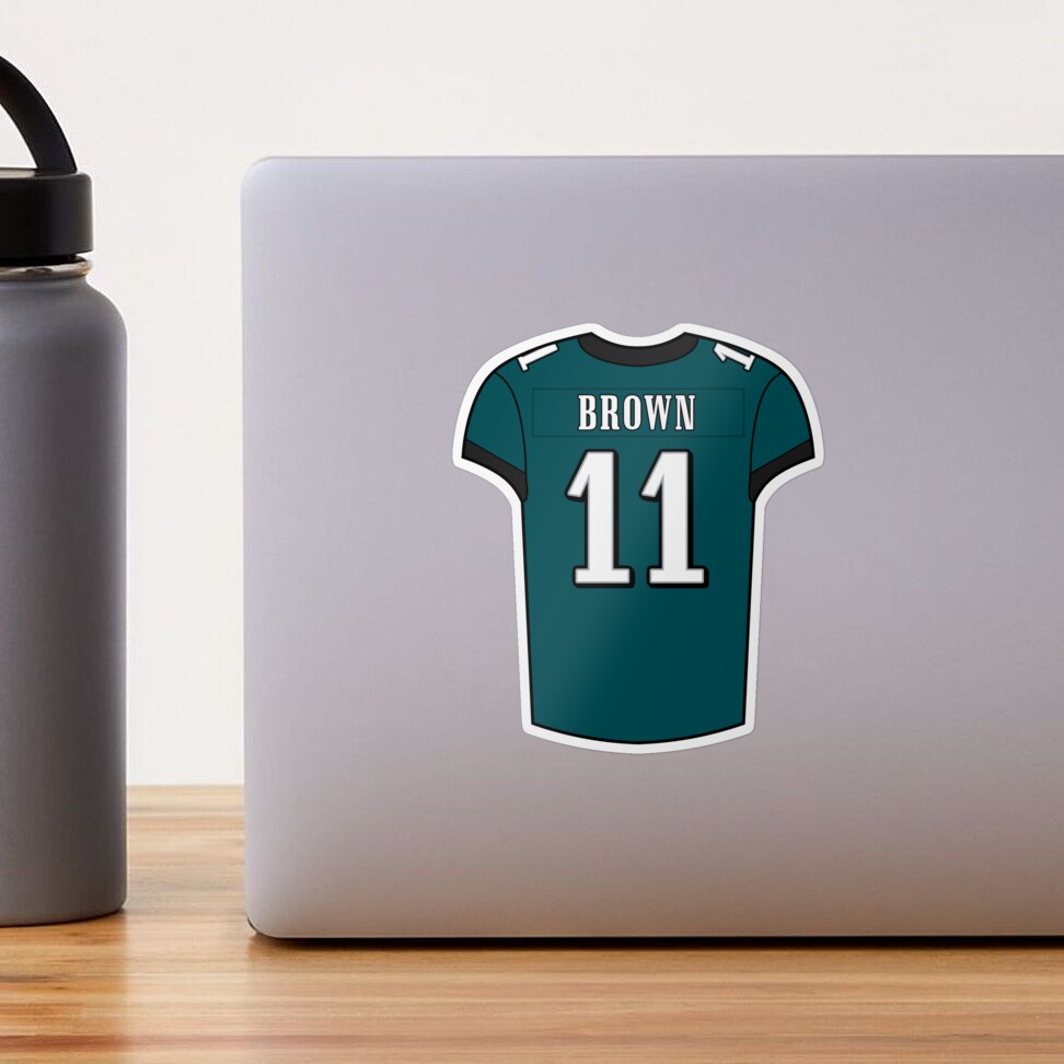 A.J. Brown Away Jersey Sticker for Sale by designsheaven