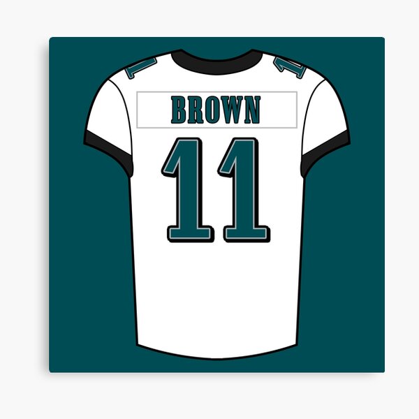 A.J. Brown Home Jersey Throw Pillow for Sale by designsheaven