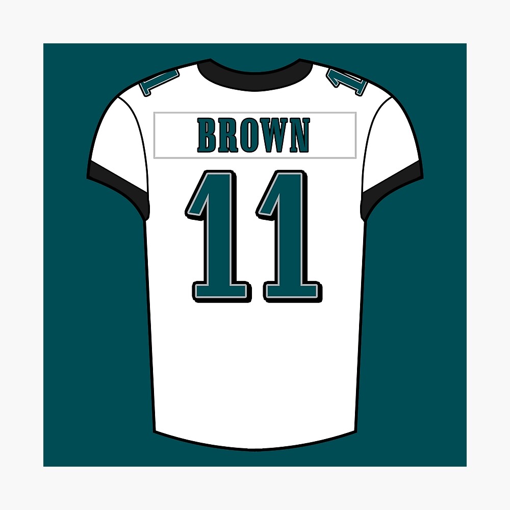 A.J. Brown Away Jersey Sticker for Sale by designsheaven
