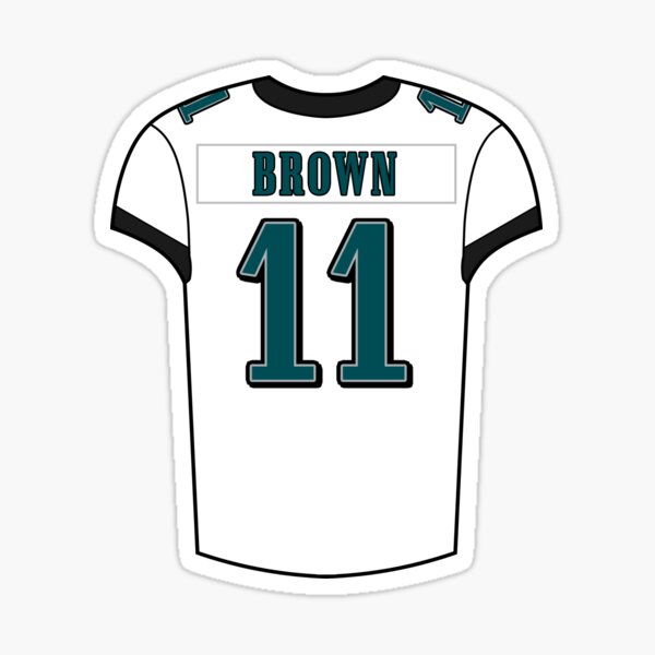 A.J. Brown Away Jersey' Sticker for Sale by designsheaven