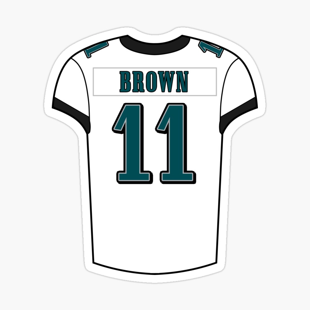 A.J. Brown Football Design Poster Eagles T-Shirt - Guineashirt