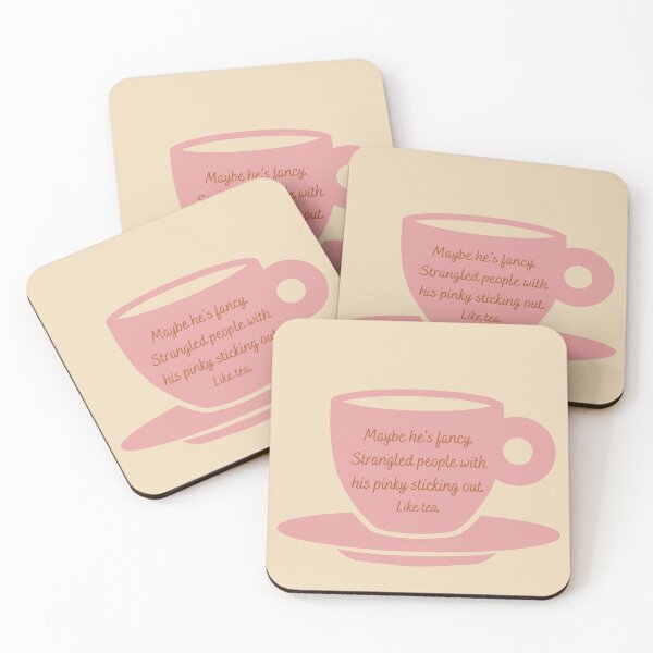 Item preview, Castle TV Series Quote - "Maybe he’s fancy. Strangled people with his pinky sticking out. Like tea." designed and sold by Artful-Julia.