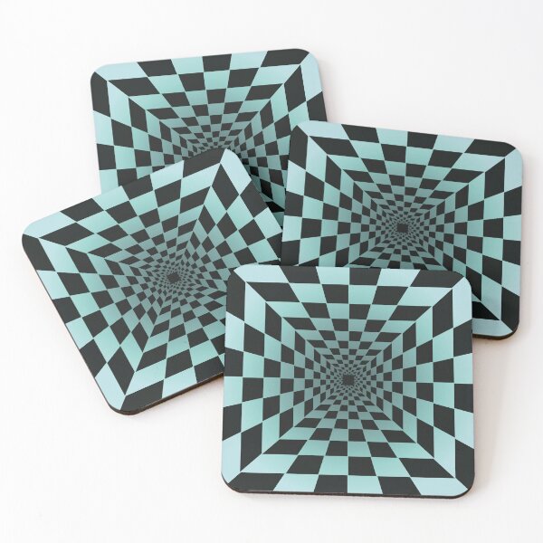 Item preview, Tunnel-shaped checkered perspective designed and sold by professorguru.