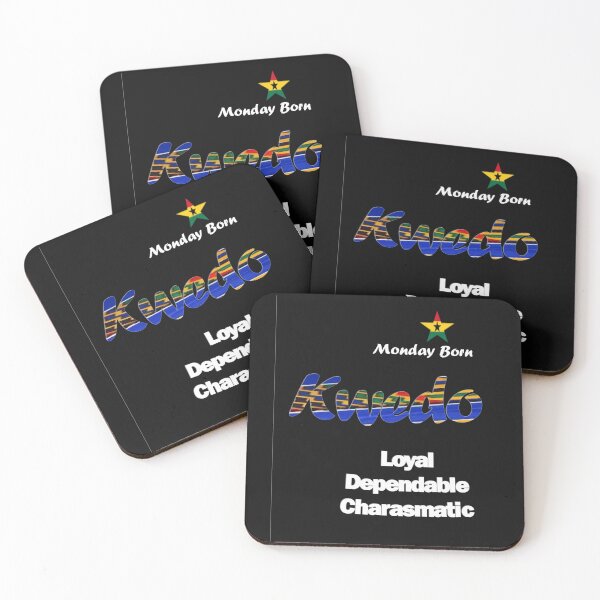 Item preview, Monday Born Ghanaian Male Name 'Kwedo' in Blue designed and sold by WhoWeAre.