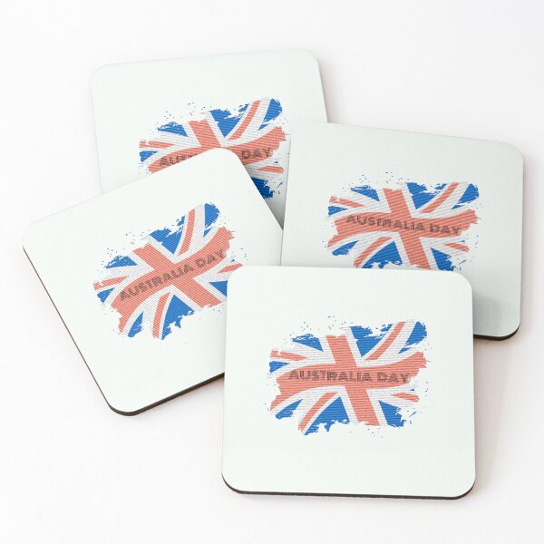 Item preview, Happy Australia Day! Flag with text designed and sold by creatediscount.