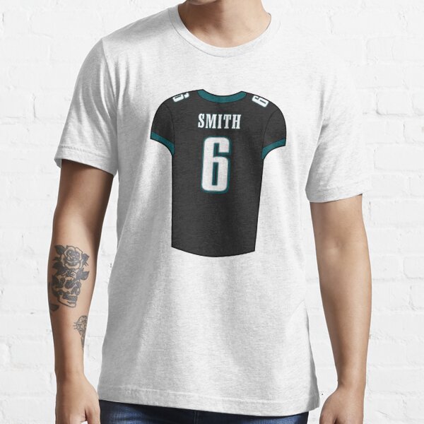 DeVonta Smith Philadelphia Eagles Men's Black Name & Number Logo T-Shirt 