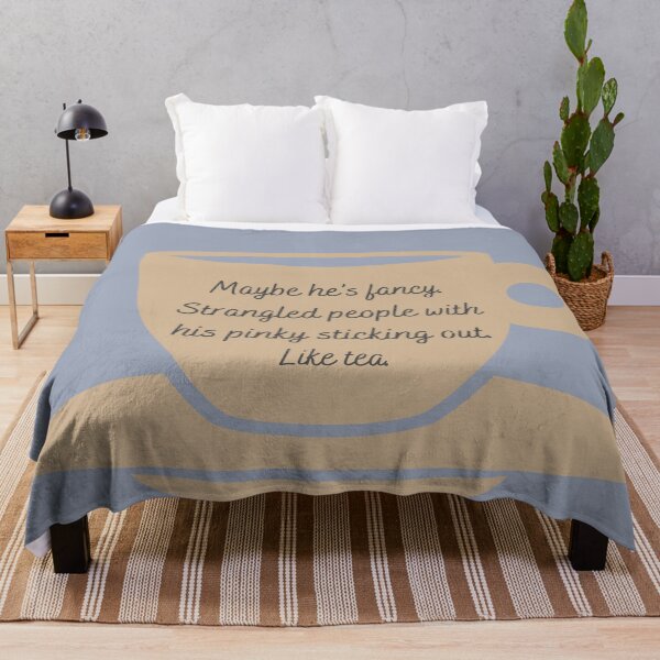 Item preview, Castle TV Series Quote - "Maybe he’s fancy. Strangled people with his pinky sticking out. Like tea." designed and sold by Artful-Julia.