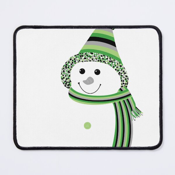 Item preview, Aro Pride Snowman Snowperson Green Grey Black White designed and sold by JoyfulJen.