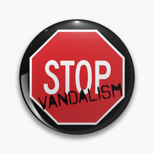 Item preview, Stop Vandalism designed and sold by YesterdaysSushi.