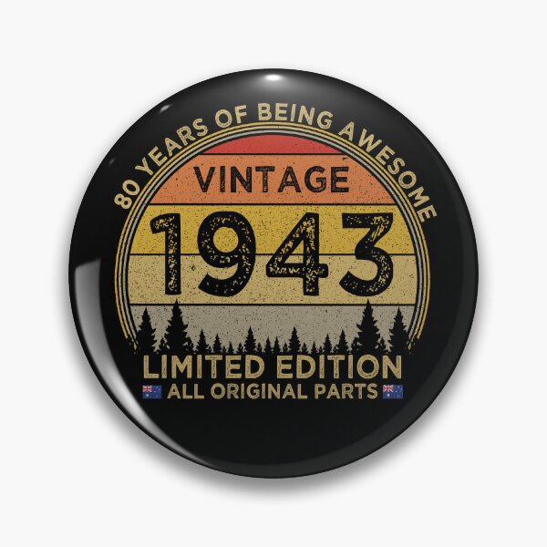 Item preview, 80th Birthday Vintage 1943 Limited Edition Patriotic Australia designed and sold by cssdru.