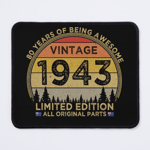 Item preview, 80th Birthday Vintage 1943 Limited Edition Patriotic Australia designed and sold by cssdru.