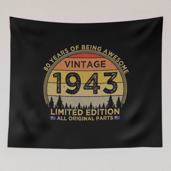Item preview, 80th Birthday Vintage 1943 Limited Edition Patriotic Australia designed and sold by cssdru.