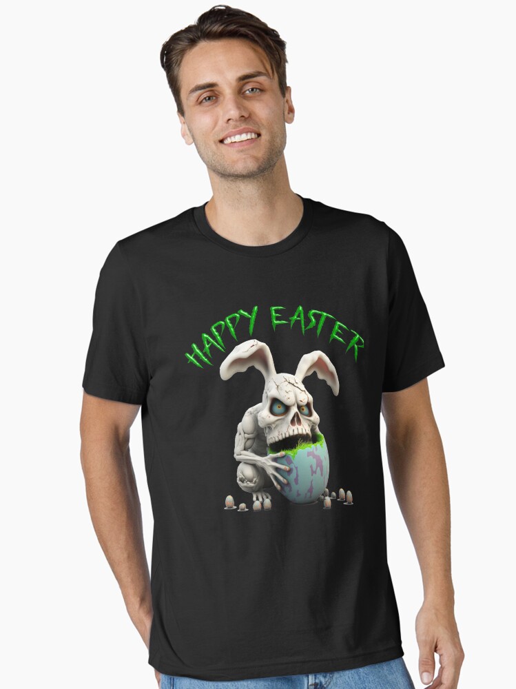 Happy Easter Bunny Rabbit Zombie Shirt- Funny Rabbit Tshirt
