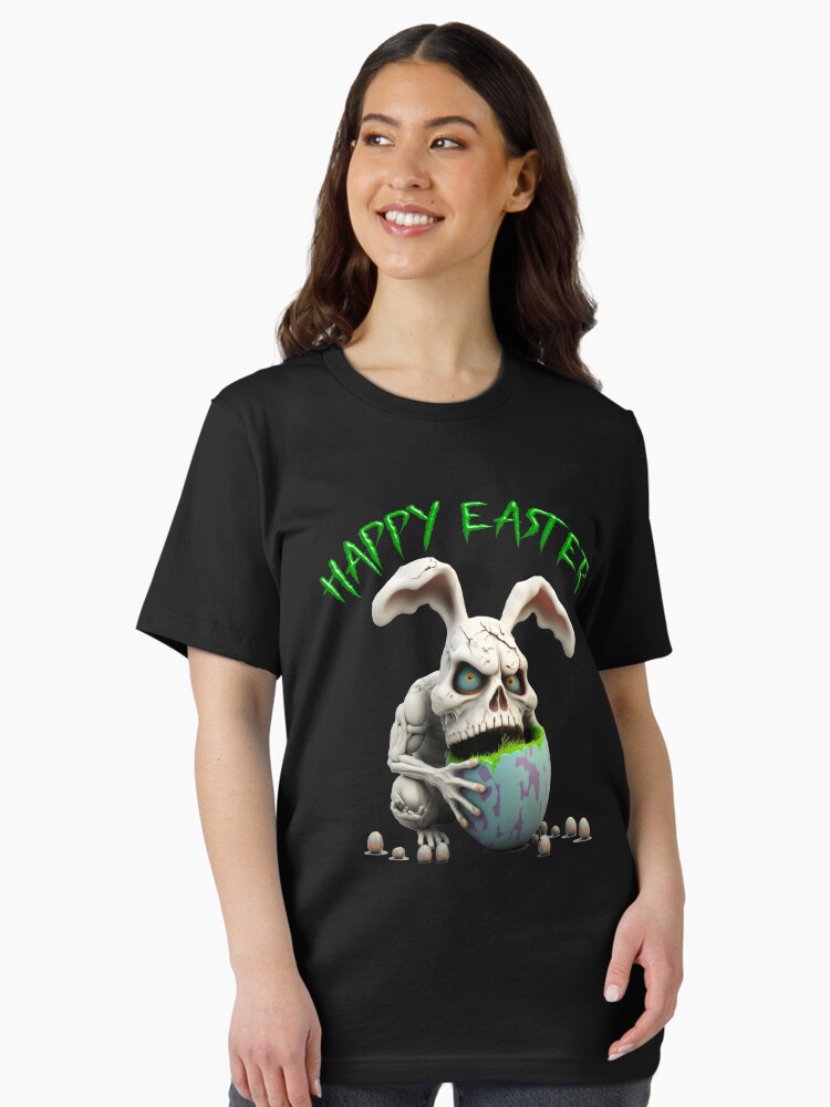 Happy Easter Bunny Rabbit Zombie Shirt- Funny Rabbit Tshirt