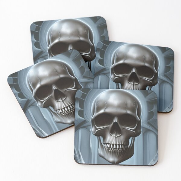 Item preview, Cool Skull on Grey Background  designed and sold by JKirchnerArt.