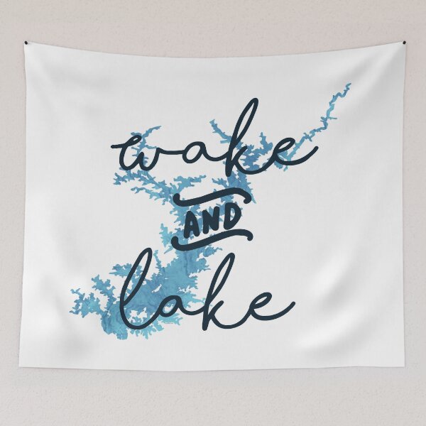 Item preview, Wake & Lake at Lake Lanier designed and sold by DRHArtistry.