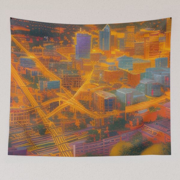 Item preview, Tulsa City Art designed and sold by Places On Earth.